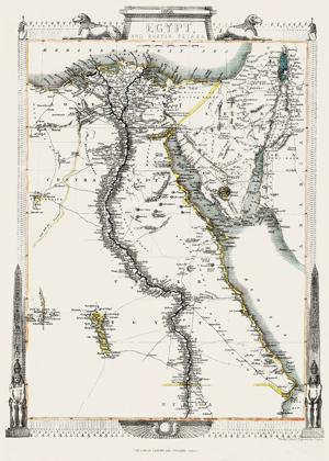 Picture of MIDDLE EAST EGYPT ARABIA PETRAEA - TALLIS 1851