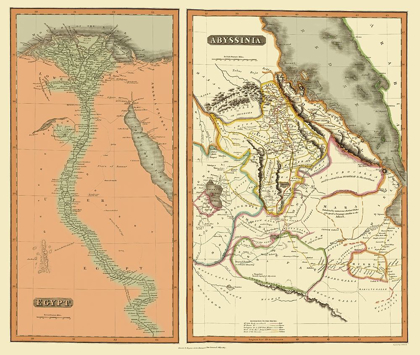 Picture of MIDDLE EAST EGYPT ABYSSINIA - THOMSON 1817