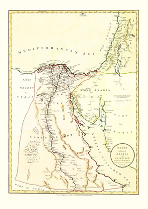 Picture of MIDDLE EAST EGYPT ARABIA PALESTINE - LAURIE 1801