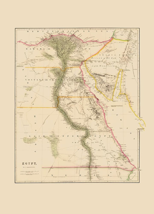 Picture of MIDDLE EAST EGYPT - ARROWSMITH 1844