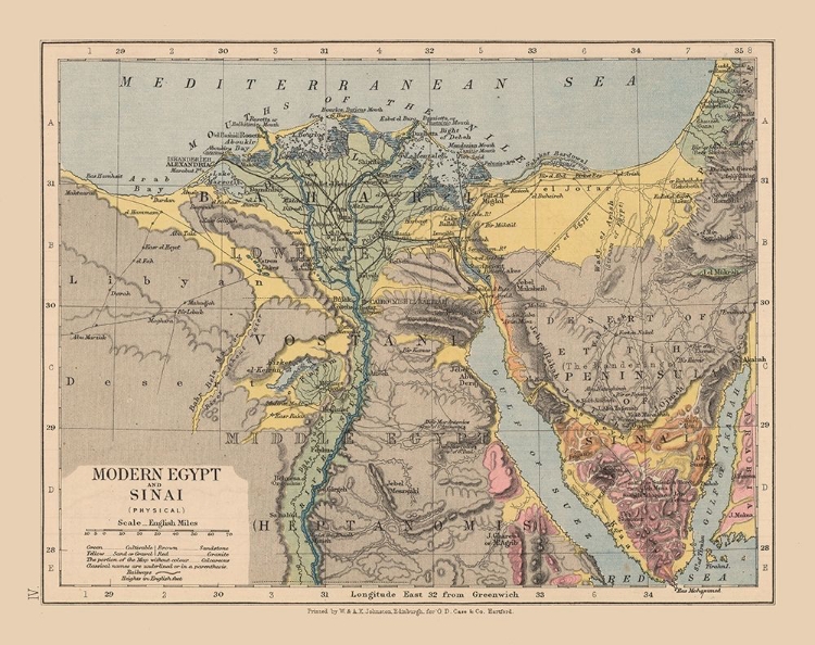 Picture of SINAI MIDDLE EAST EGYPT - EDINBURGH 1878