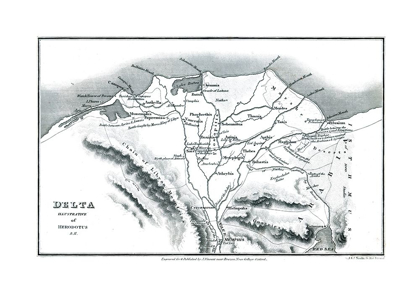 Picture of AFRICA DELTA EGYPT HERODOTUS - OXFORD 1828