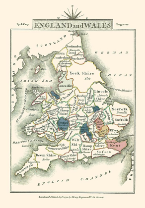 Picture of GREAT BRITAIN ENGLAND WALES - CARY 1792