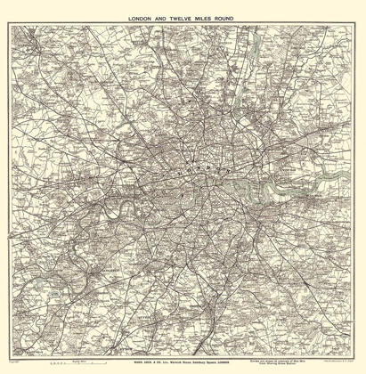Picture of LONDON ENGLAND - BARTHOLOMEW 1925
