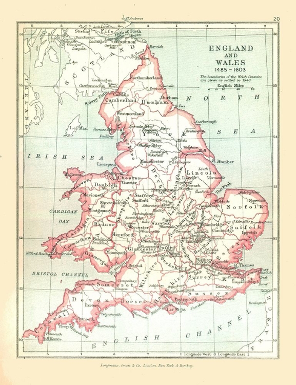 Picture of ENGLAND WALES 1543 - GARDINER 1902