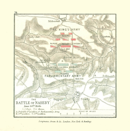 Picture of BATTLE OF NASEBY 1645 ENGLAND - GARDINER 1902