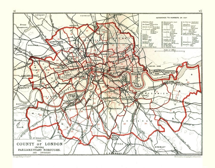 Picture of COUNTY OF LONDON ENGLAND - PHILIP 1904