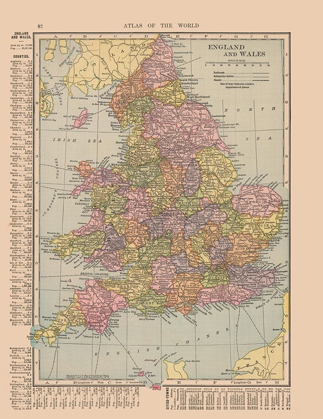 Picture of ENGLAND WALES - HAMMOND 1910