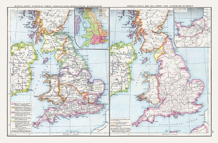 Picture of ANGLO SAXON KINGS ENGLAND - DROYSEN 1886