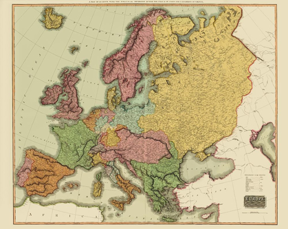 Picture of EUROPE AFTER CONGRESS OF VIENNA AUSTRIA HUNGARY