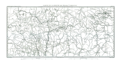Picture of ROUTE FROM VILNIUS TO MOSCOW - THIERS 1866