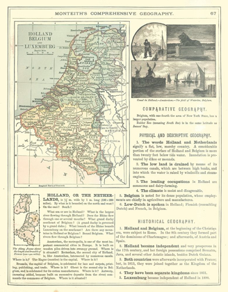 Picture of EUROPE LUXEMBURG HOLLAND BELGIUM - MONTEITH 1882