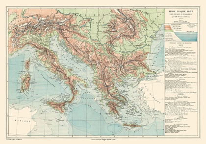 Picture of EUROPE ITALY TURKEY GREECE - DRIOUX 1882