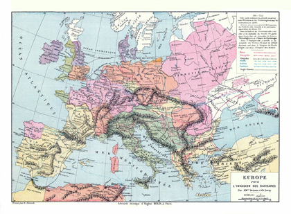 Picture of BARBARIAN INVASION EUROPE - DRIOUX 1882