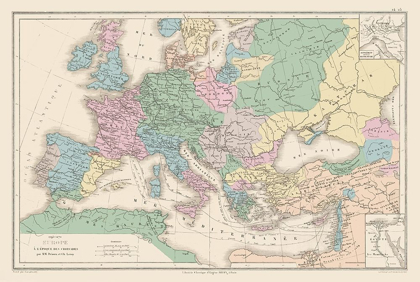 Picture of EUROPE THE CRUSADES - DRIOUX 1882