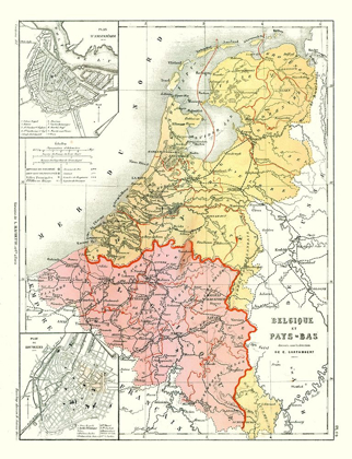 Picture of EUROPE BELGIUM NETHERLANDS - CORTAMBERT 1880