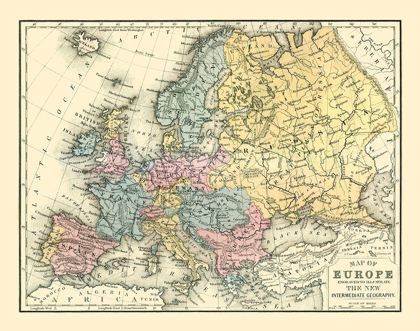 Picture of EUROPE - MITCHELL 1869