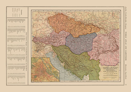 Picture of EASTERN EUROPE AUSTRIA HUNGARY ROMANIA