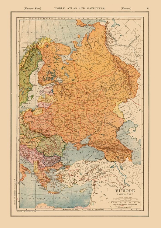 Picture of EASTERN EUROPE RUSSIA POLAND - REYNOLD 1921