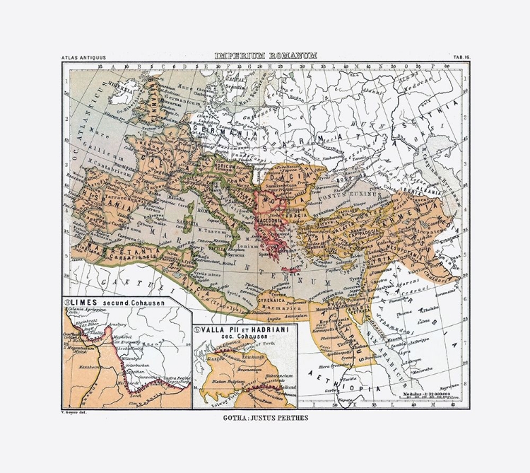 Picture of EUROPE ROMAN EMPIRE - PERTHES 1896