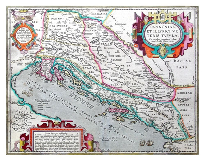 Picture of EUROPE PANNONIA ILLYRICUM - ORTELIUS 1570
