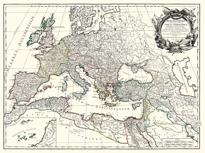 Picture of ROMAN EMPIRE EUROPE - VAUGONDY 1757