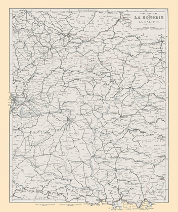 Picture of EUROPE POLAND HUNGARY UKRAINE - BAEDEKER 1896