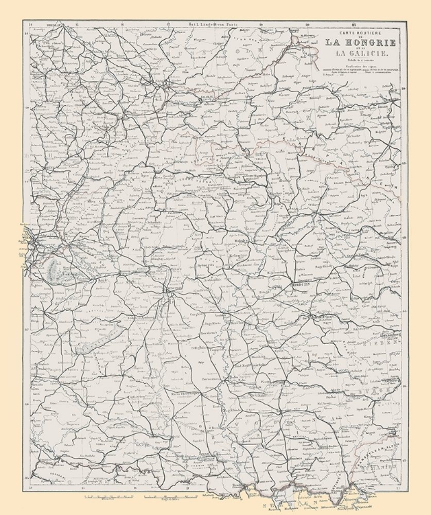 Picture of EUROPE POLAND HUNGARY UKRAINE - BAEDEKER 1896