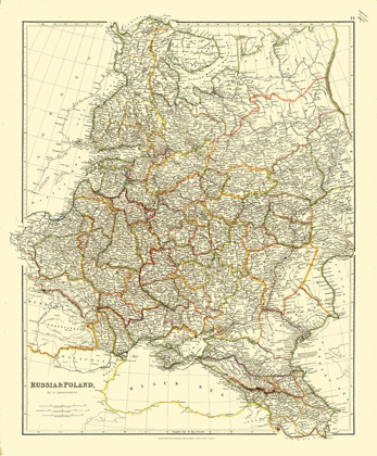 Picture of EUROPE RUSSIA POLAND - ARROWSMITH 1832