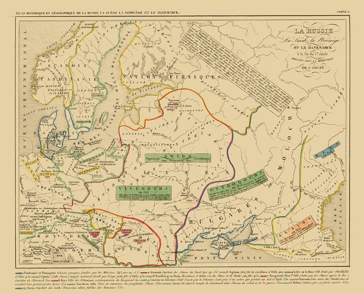 Picture of EUROPE RUSSIA SWEDEN NORWAY DENMARK 5TH CENTURY