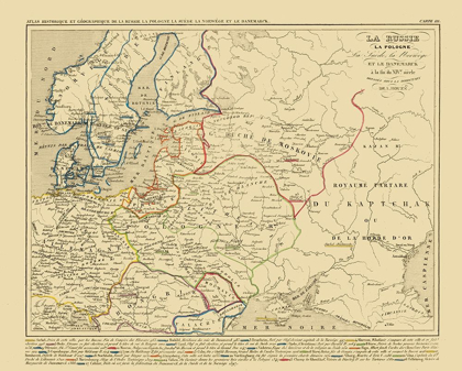 Picture of EUROPE RUSSIA POLAND SCANDINAVIA - HOUZE 1850