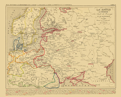 Picture of EUROPE RUSSIA POLAND SCANDINAVIA - HOUZE 1840