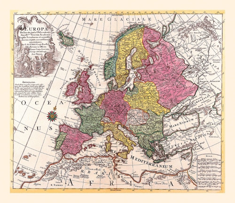 Picture of EUROPE - DE LISLE 1787