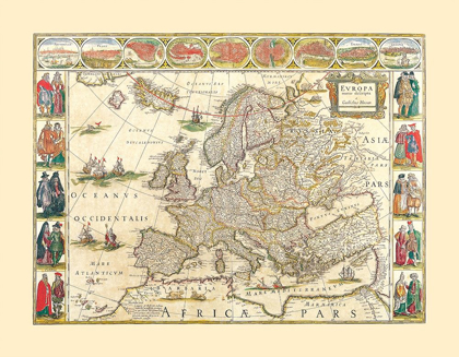 Picture of EUROPE - BLAEU 1665