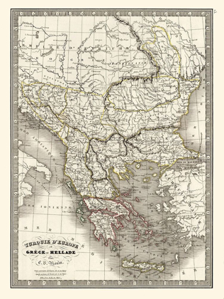 Picture of EUROPE GREECE TURKEY - MONIN 1839