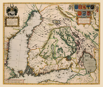 Picture of SCANDINAVIA FINLAND - BLAEU 1662