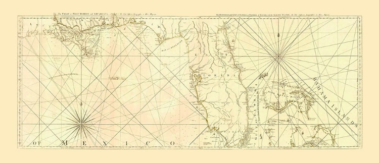 Picture of NAUTICAL MAP - SAYER AND BENNETT - 1775