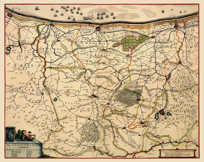 Picture of BENELUX FLANDERS REGION BELGIUM - VISSCHER 1680