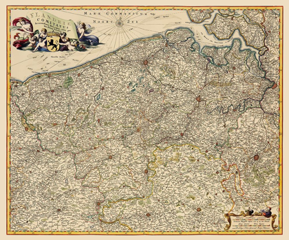 Picture of BENELUX FLANDERS BELGIUM - VISSCHER 1680