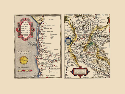 Picture of EUROPE FRANCE SWITZERLAND ITALY - ORTELIUS 1574