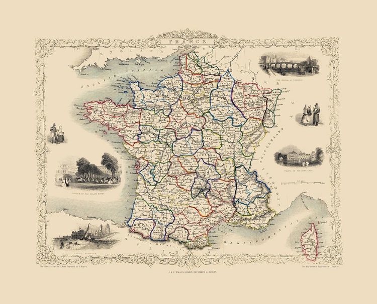 Picture of FRANCE - TALLIS 1851