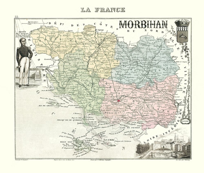 Picture of MORBIHAN REGION FRANCE - MIGEON 1869