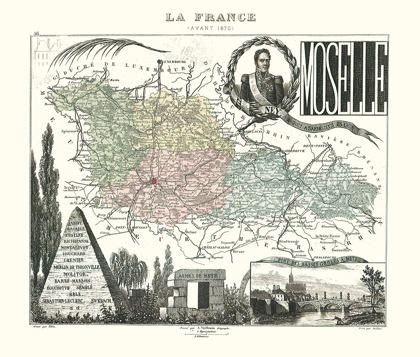 Picture of MOSELLE REGION FRANCE - MIGEON 1869