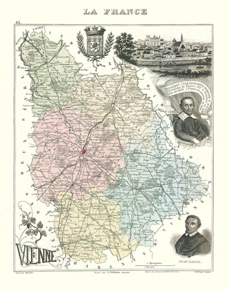 Picture of VIENNE DEPARTMENT FRANCE - MIGEON 1869