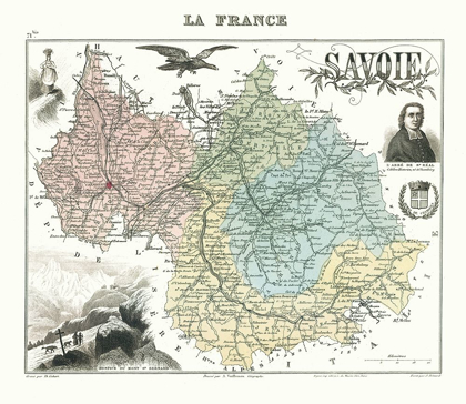 Picture of SAVOIE DEPARTMENT FRANCE - MIGEON 1869