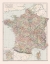 Picture of DEPARTMENTS OF FRANCE - BLACK 1867