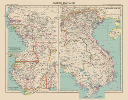 Picture of FRENCH COLONIES FRANCE - SCHRADER 1908