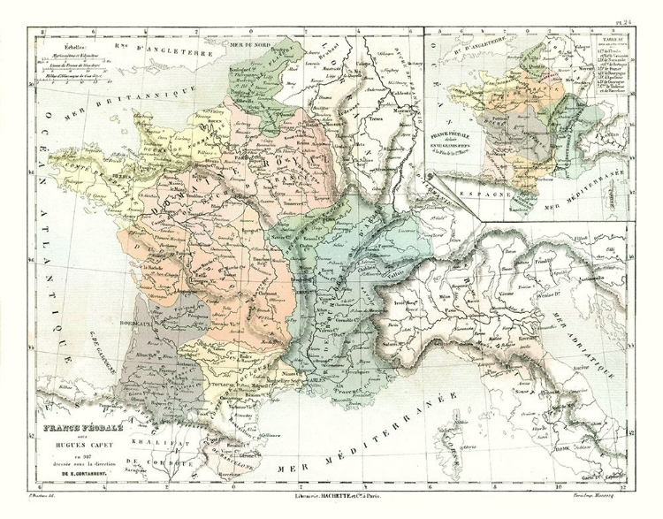 Picture of FEUDAL FRANCE HUGH CAPET - CORTAMBERT 1880