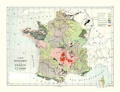 Picture of GEOLOGICAL FRANCE - CORTAMBERT 1880