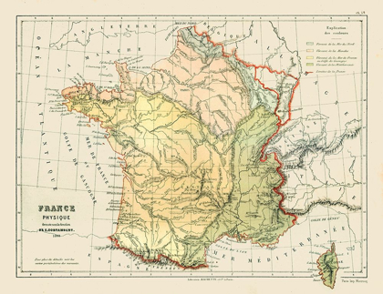 Picture of PHYSICAL FRANCE - CORTAMBERT 1880
